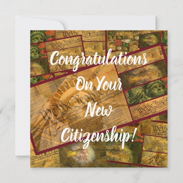 Amerikanskt nytt medborgarskap kort (Framsida)