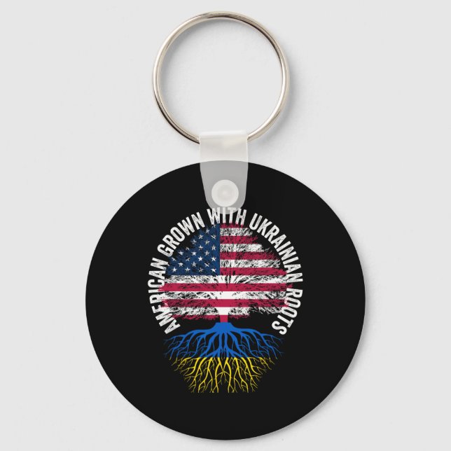 Amerikanskt odlad ukrainskt rot  nyckelring (Framsida)