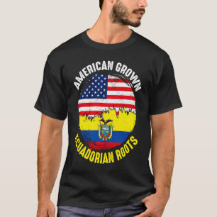 Amerikanskt odlade ecuadorianska vintageflaggor fö t shirt