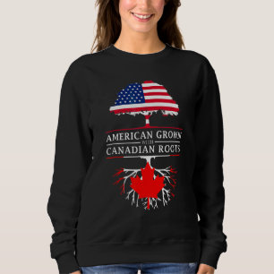 Amerikanskt Odlade Med Kanadensiska Rötter Kanada T Shirt