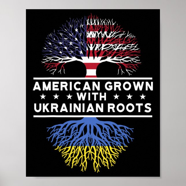 Amerikanskt Odlade Med Ukrainska Rötter - Ukraina  Poster (Framsidan)
