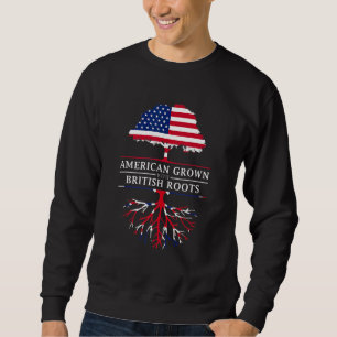 Amerikanskt odlat brittiska rötter Storbritannien Lång Ärmad Tröja