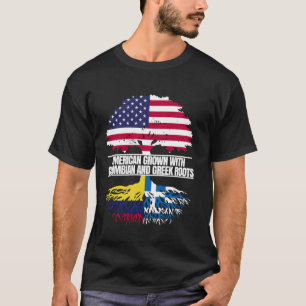 Amerikanskt odlat med flaggans arv colombiansk gre t shirt
