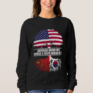 Amerikanskt odlat med flaggans arv kinesiska södra t shirt