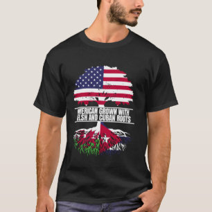 Amerikanskt odlat med flaggans kulturarv wales kub t shirt