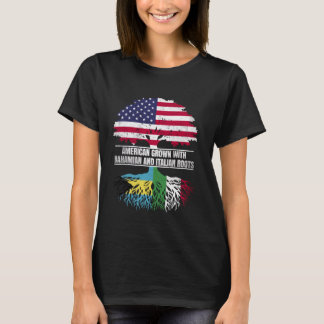 Amerikanskt odlat med flaggarv Bahamansk italiensk T Shirt