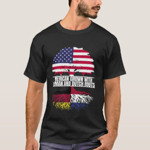 Amerikanskt odlat med flaggarv tyska holländska rö t shirt