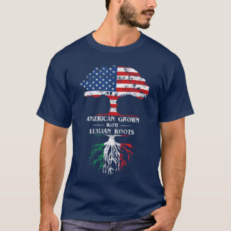 Amerikanskt odlat med italienska rötter för italie t shirt