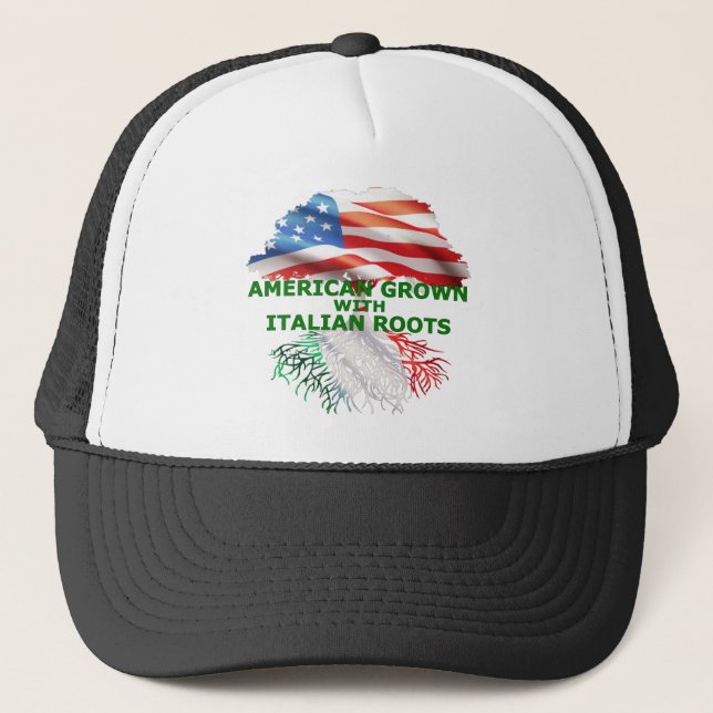Amerikanskt odlat med italienska rötter keps (Framsida)