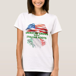 Amerikanskt odlat med italienska rötter t shirt