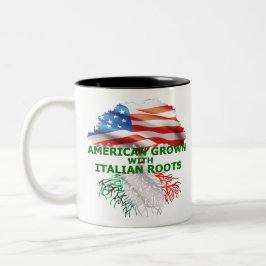 Amerikanskt odlat med italienska rötter Två-Tonad mugg