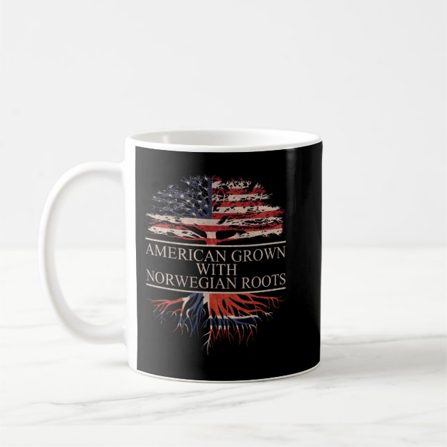 Amerikanskt odlat med norska rötter kaffemugg (Vänster)