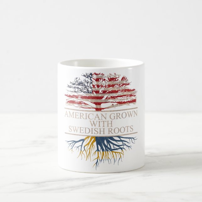 Amerikanskt odlat med svedartade rötter kaffemugg (Center)
