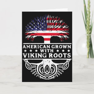 Amerikanskt odlat med vikingarötter Usa flagga trä Kort
