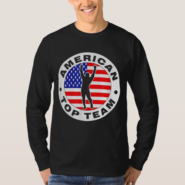 Amerikanskt överlag jiu jitsu t shirt (Framsida)
