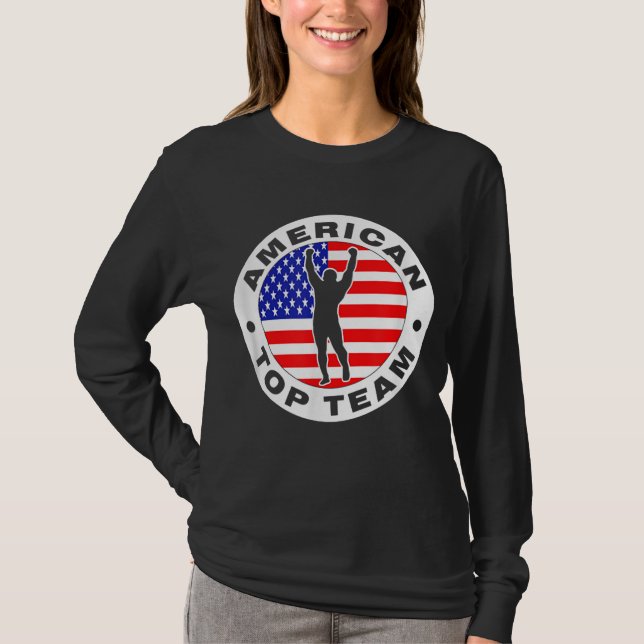 Amerikanskt överlag jiu jitsu t shirt (Framsida)