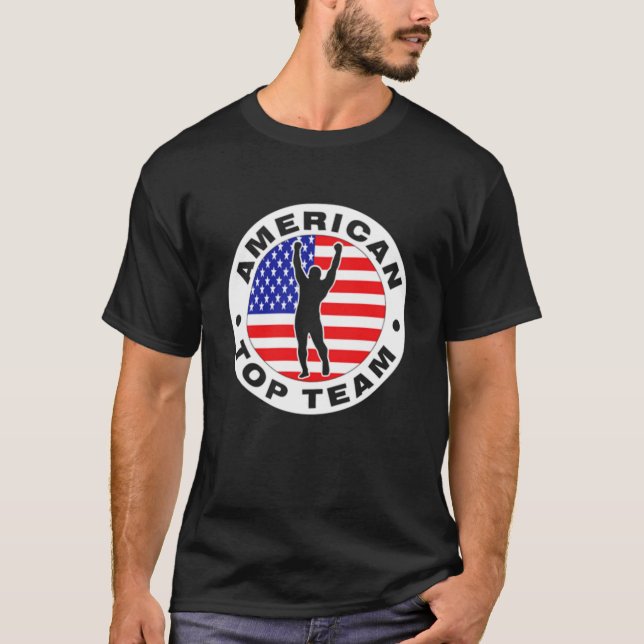 Amerikanskt överlag jiu jitsu   t shirt (Framsida)