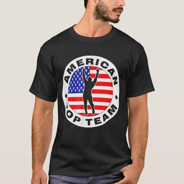 Amerikanskt överlag jiu jitsu t shirt (Framsida)