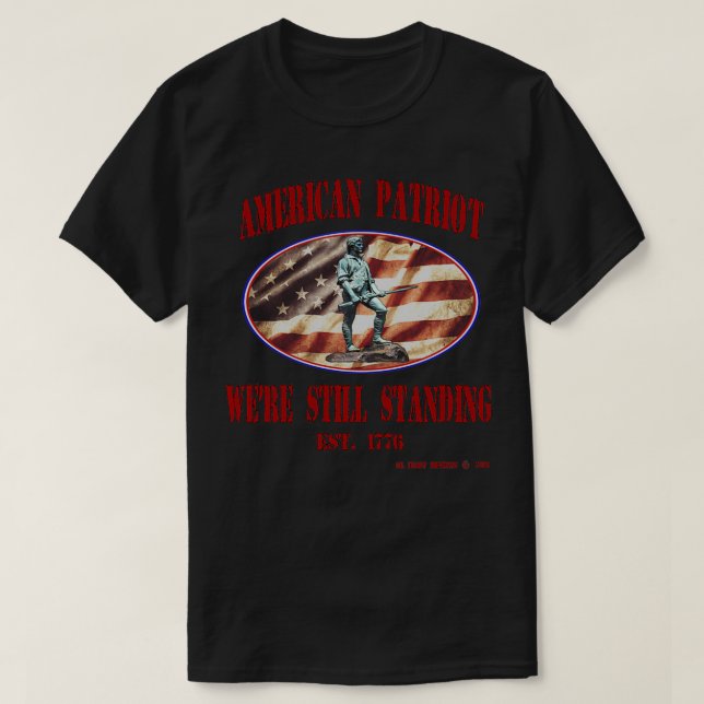 AMERIKANSKT PATRIOT 1 T SHIRT (Design framsida)