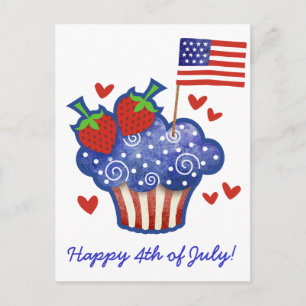 Amerikanskt Pride Cupcoa-vykort Vykort