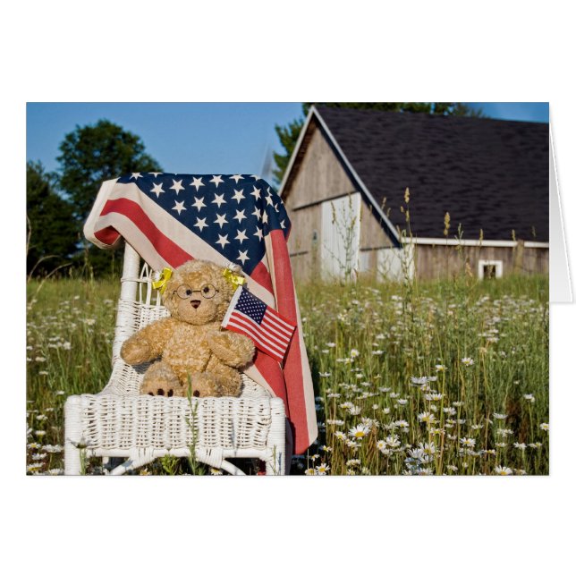 Amerikanskt Pride Hälsningskort (Framsidan Horizontal)