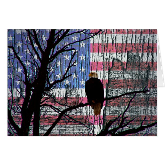 Amerikanskt Pride Hälsningskort (Framsidan Horizontal)