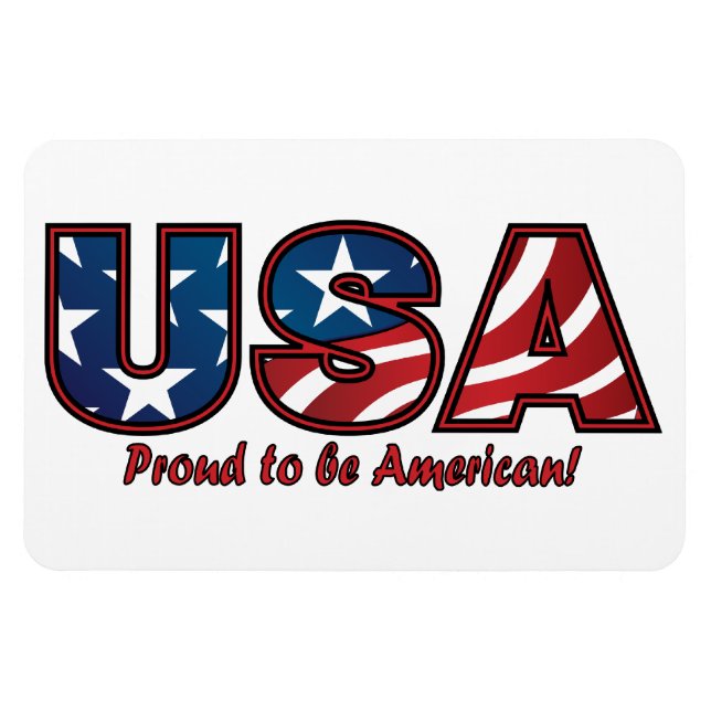 Amerikanskt Pride Magnet (Horisontell)