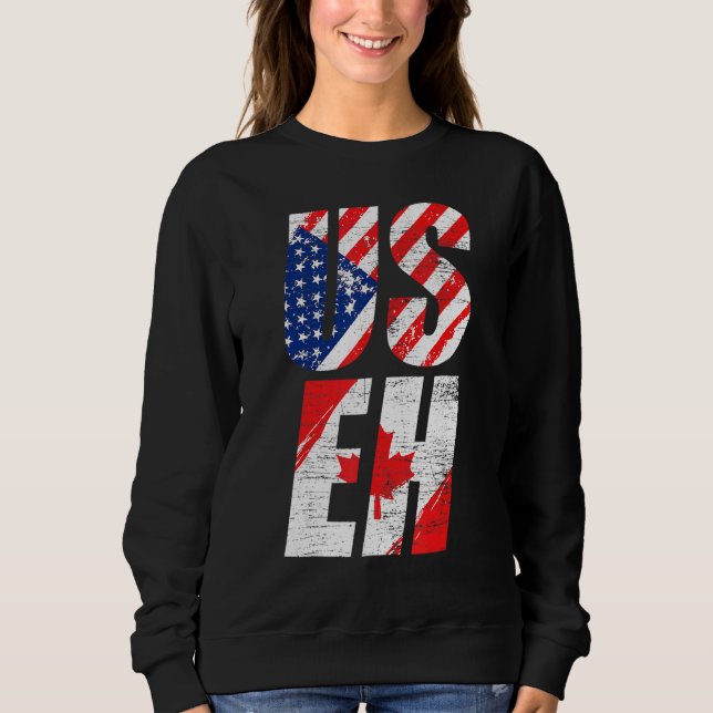 Amerikanskt Pride Maple Löv Useh USA flagga C T Shirt (Framsida)