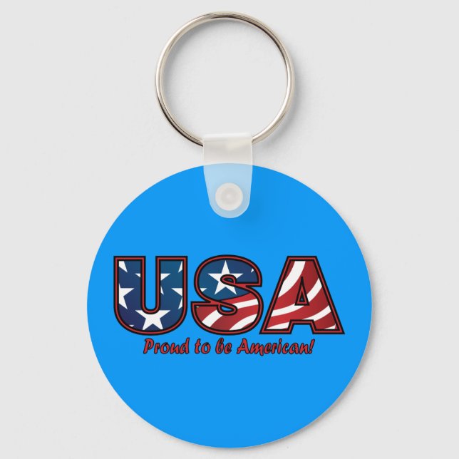 Amerikanskt Pride Nyckelring (Framsida)