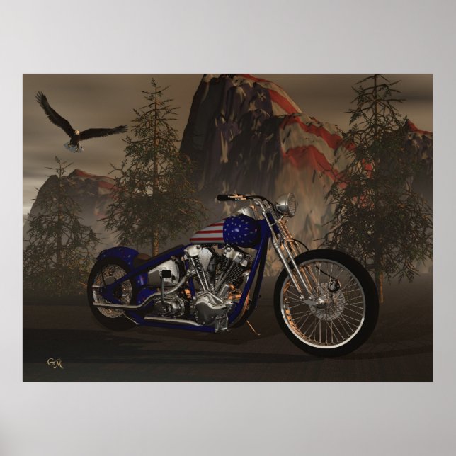 "AMERIKANSKT PRIDE" POSTER (Framsidan)