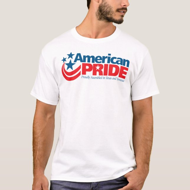 Amerikanskt Pride T Shirt (Framsida)