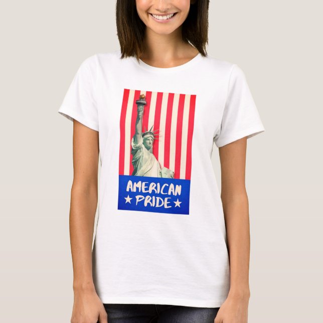 Amerikanskt Pride T Shirt (Framsida)