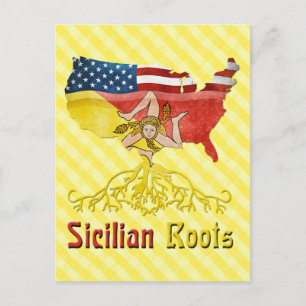 Amerikanskt sicilianskt rotvykort vykort