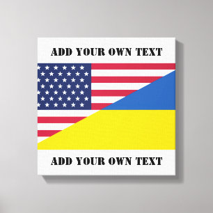 Amerikanskt stöd till Ukraina Kuddvar Canvastryck