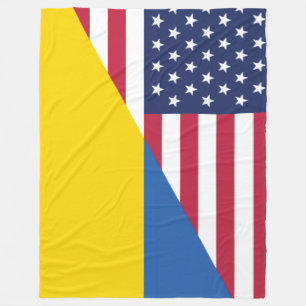 Amerikanskt stöd till Ukraina Sherpa Blanket Fleecefilt