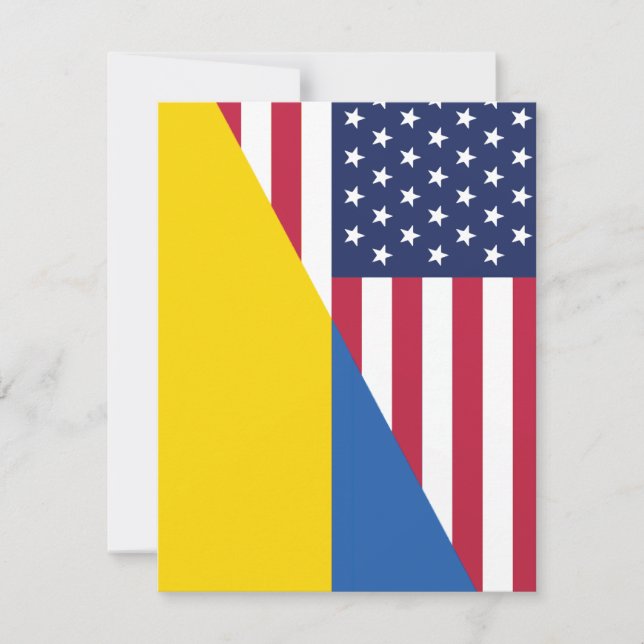Amerikanskt stöd till Ukraina Sherpa Blanket Inbjudningar (Framsida)