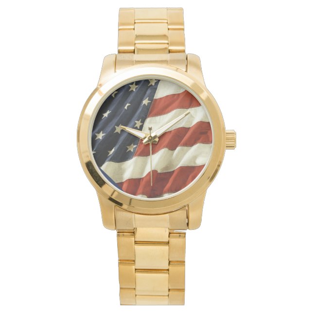AMERIKANSKT STOLT ARMBANDSUR (Framsida)