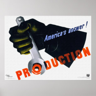 Amerikanskt svar - Poster produktion