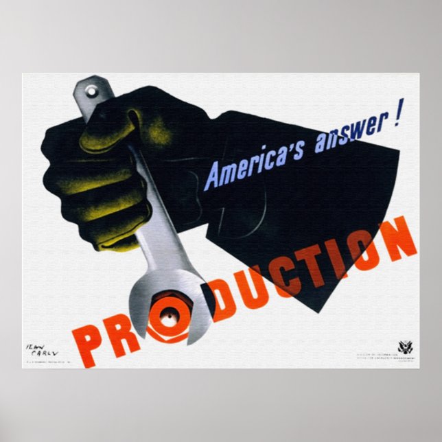 Amerikanskt svar - Poster produktion (Framsidan)