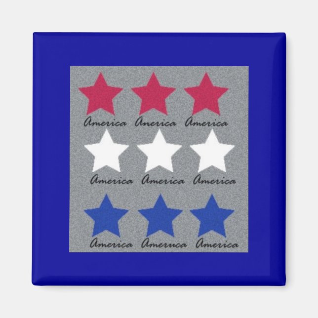 Amerikanskt tecken magnet (Framsidan)