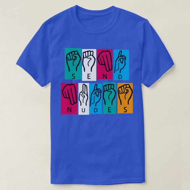 Amerikanskt teckenspråk 4 t shirt (Design framsida)