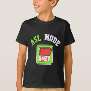 Amerikanskt teckenspråk ASL Jag är döv medvetenhet T Shirt