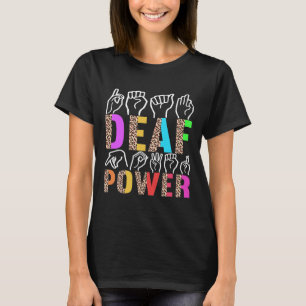 Amerikanskt teckenspråk dövmedvetenhet 3  t shirt