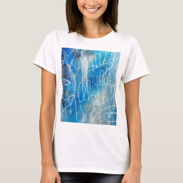 Amerikanskt teckenspråk t shirt (Framsida)