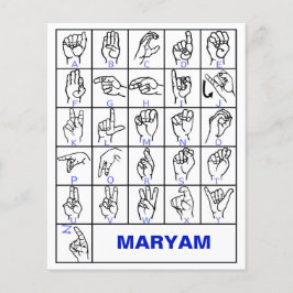 Amerikanskt teckenspråksalfabetet, Lär dig Mute AS Flygblad