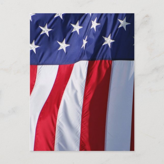 Amerikanskt vykort för flagga (Framsida)