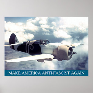 Amerikanskt WWII-plan MAAFA Poster