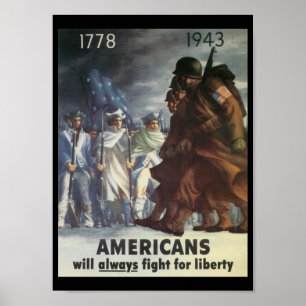 Amerikanslagsmålvärldskrig 2 poster