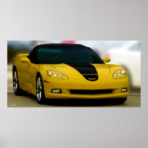 AMERIKANSPORTBILEN: CORVETTE POSTER