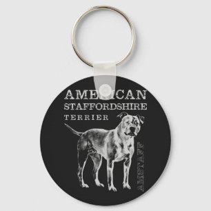 AmerikanStaffordshire Terrier - Amstaff Nyckelring